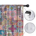 thumbnail image 4 of Blackout Kids Curtains,Boho Bohemia Flower Childrens Insulated Curtains Set Of 2,Bedroom Essentials,Toddler Room Decor 42"x54"(106x137cm), 4 of 4