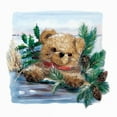 thumbnail image 2 of Withaar, Rian 12x12 White Modern Wood Framed Museum Art Print Titled - Winter Bear, 2 of 4