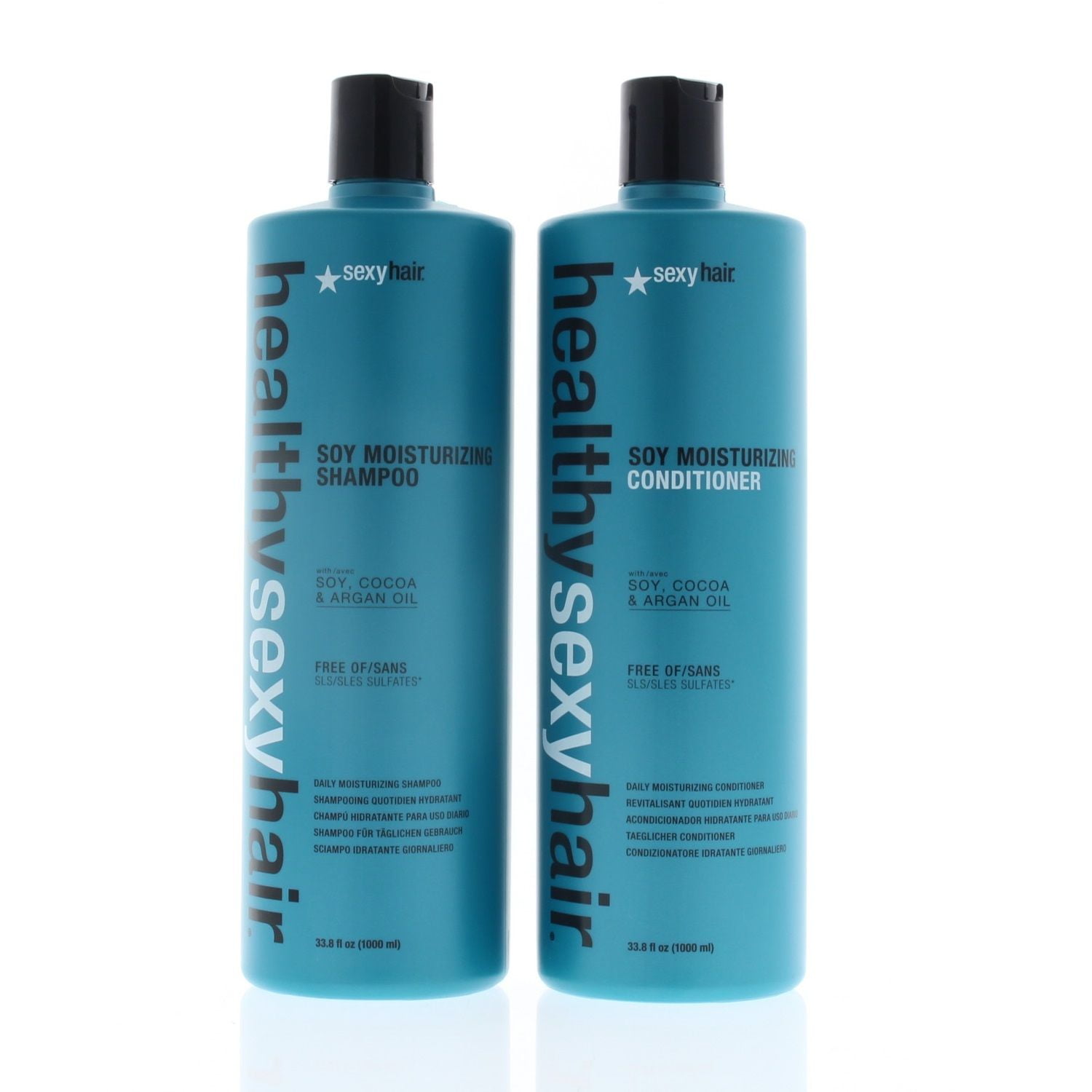 Sexy Hair Healthy Sexy Hair Soy Moisturizing Shampoo and Conditioner 1  Liter DUO 