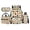 Daisy Colorful Ladybug, variant on Pzuqiu Mermaid Scale Axolotl School Backpacks for Teen Girls 4PCS Backpack with Lunch Box Pencil Case Water Bottle Bag Kawaii Large Capacity Travel Rucksack Sport Bookbag for Elementary Students