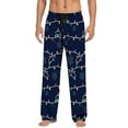 thumbnail image 3 of ibiyuan Mens Pajama Pants Soft Mens Big & Tall Christmas Pajama Pants, Drawstring Loose Fit Storage Pocket Holiday Lounge Pants Sleepwear PJs Plus Size Bottoms, 3 of 5