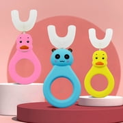 Visland Kids Toothbrush, U-Shaped Brush Head Design for Toddler, Kids, Toothbrush for Kids 3-6 Years, Teeth Care Hand-Held Soft Bristle, 360° Oral Tooth Cleaning