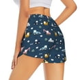 thumbnail image 3 of Bixox Women's Modern Modern Excavator pattern 2 in 1 Running Shorts - Lightweight Athletic Workout Gym Yoga Shorts Liner with Pockets - Large, 3 of 7