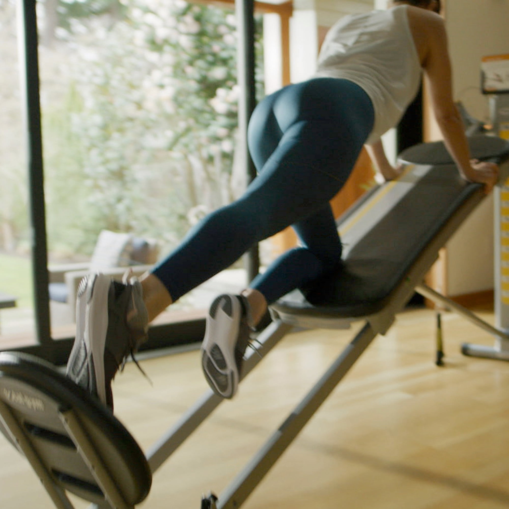 Folding a total gym sale