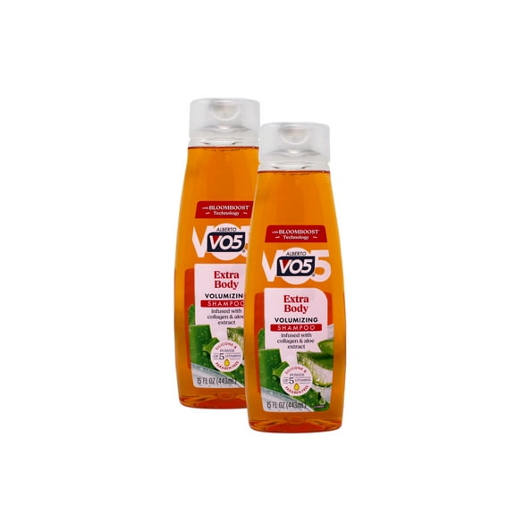 2 Pack - VO5 Extra Body Volumizing Shampoo with Collagen & Aloe, 15 Fl Oz