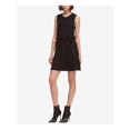 thumbnail image 3 of DKNY $99 Womens New 1139 Black Ribbon Tie Skirt 16 B+B, 3 of 4