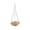 Pink(New), variant on Wavy Edge Hanging Bird Feeder, 15.7" Tall Plastic Tray Feeder with Chains, 3-Color Option for Backyard Birds