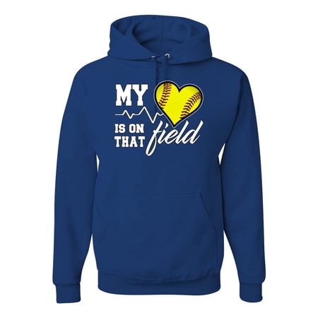 Wild Bobby, My Heart Is On That Tennis Field, Sports, Unisex Graphic Hoodie Sweatshirt, Royal, Small