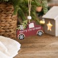 thumbnail image 4 of Qjidjing Christmas Wooden Car Craft Accessory Decorations for Christmas Tree Ornaments, Car Interior, Indoor Home Party, 4 of 7