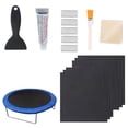 thumbnail image 3 of 15pcs Trampoline Patch Repair Kit 4”X 4” Square on Patches Repair Trampoline Mat Tear or Hole Complete Set Including Patch Gloves Glue Scraper Glue Brush Wiping Cloth, 3 of 9