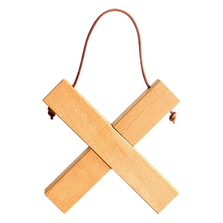 

Detachable Cross-shaped Pot Mat Heat Insulated Pad Wooden Casserole Place Mat