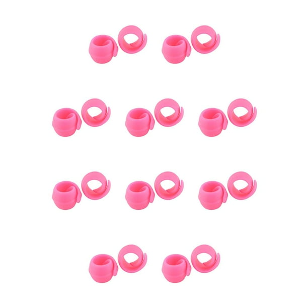 Injueey Spool Huggers Silicona Abrazaderas de costura 10Conjunto Rosado
