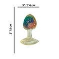 thumbnail image 2 of Cotton Candy Joy Gems Topaz Silicone Anal Plug, Clear, 2 of 3
