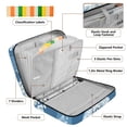 thumbnail image 4 of Haosy Accordion File Organizer Zipper Binder 500 Sheet 6-Tab Expanding File Folder Multi-Pocket 1.2 Inch 3 Ring Snowflakes on Checkerboard, 4 of 7