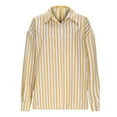 thumbnail image 4 of BUIGTTKLOP Womens Striped Button down Shirts Long Sleeve Collared Office Work Blouses Tops, 4 of 6