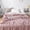 Bean Paste Pink, variant on 100% Cotton Blanket Queen Size for Spring Summer, Waffle Weave Thin Lightweight Breathable Blanket for Bed, Cotton Bedding Room Decor Gifts for Women, Men
