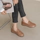 thumbnail image 5 of 2022 Zapatos planos de piel auténtica suave para primavera y otoño, zapatos sin cordones para enfermeras, mocasines planos blancos, 5 of 5