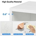 thumbnail image 5 of EDX 3 Tier Bookcase Storage, 40 Inch Large Tall Floor Standing Open Bookshelf for Home Office, Living Room, and Bedroom, White, 5 of 6