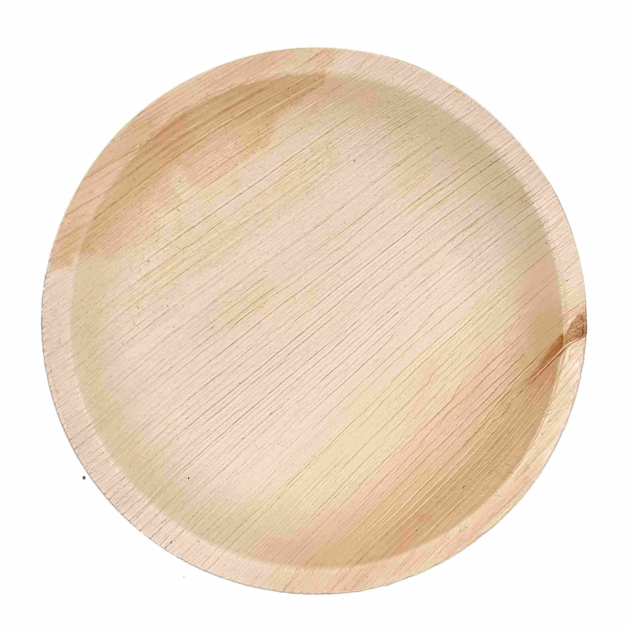 Dtocs Palm Leaf Plate 6 Inch Round (Pack 50) | Bamboo Plate Look Appetizer Cake Plate