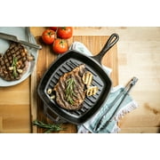 Lodge 10.25 Square Seasonsed Cast Iron Grill Pan