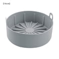 thumbnail image 1 of Air Fryer Pot Silicona Air Fryer Basket Sartén antiadherente resistente al calor, Pequeña, 16cm, Gris kenally HA002998-01, 1 of 7