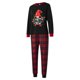 thumbnail image 3 of Pijama navideño para padres e hijos, conjunto de pantalón y camiseta de manga larga con estampado de letras para niño/niña, papá/mamá / Mono, 3 of 5