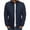 Navy, variant on EGNMCR Jackets for Men Men's Solid Color Jacket Cotton Padded Jacket Fashion Cotton Padded Jacket Men's Warm Cotton Padded Jacket