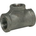 thumbnail image 2 of Anvil 8700121653 Malleable Iron Pipe Fitting, Reducing Tee, 1" x 1" x 1/2" NPT Female, Black Finish, 2 of 2