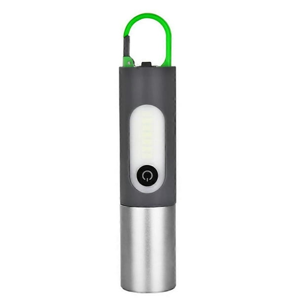 Zoomable LED Flashlight with Press-Type Hook Emergency Rechargeable Searchlights for Climbing Camping
