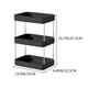 thumbnail image 2 of Organizador de mesa multiusos de 3 niveles, organizador multifunción para despensa, especias de cocina, baño, estante de sobremesa (negro), 2 of 6