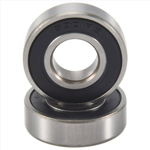 2 Pieces Ball Bearing 6001Rs 28mm X 12mm X 8mm Scooter,2 x Groove Ball Bearing Wheel,silver, black