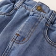 thumbnail image 5 of Girls' Dresses Denim Skirts Baby Toddler Denim Skirt Ripped Distressed Trim Denim Skirt Princess Dress Size 18 M-24 M, 5 of 7