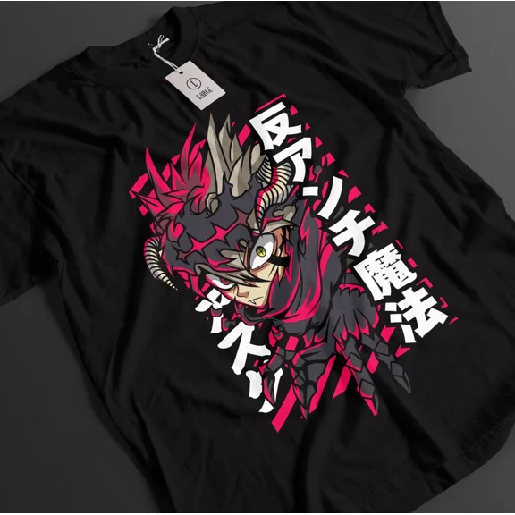 VINTAGE Black Clover Shirt Asta Tshirt Yuno T-Shirt Noelle Top Yami Luck Anime Demon Tee