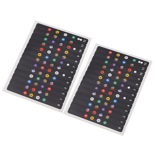 Pegatinas De Diapasón De PVC Para Ukelele, Adhesivo Duradero Que No Daña, Fácil De Dominar, Pegatina De Nota Para Ukelele, Guía Para Los Dedos Para Enseñar A Principiantes