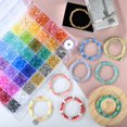 thumbnail image 3 of Kit de Pulseras Funtopia 1396 piezas Cuentas de Vidrio de 6 mm en 34 Colores, 3 of 5