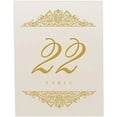 thumbnail image 3 of Paisley Wedding Table Numbers (Select Color/Quantity), Champagne, Gold, 1-55, Double Sided, Tent or Use in a Stand, Great for Parties & Restaurants - Made in the USA, 3 of 4