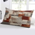 thumbnail image 5 of Modern Style Throw Pillow Cover 12 x 20 Inch Decorative Pillow Cover Retro Village Oil Painted Smear Street Art Lumbar Pillowcase Seasonal Rectangle Cushion Case for Couch Sofa Bed Living Room, 5 of 7