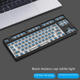 thumbnail image 3 of Kit de teclado mecánico de 87 teclas, semiacabado, luz blanca, intercambiable en caliente, con cable, para juegos de deportes electrónicos, oficina, 3 of 4