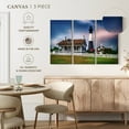 thumbnail image 4 of Elephant Stock Tybee Island Lighthouse Savannah Beach Wall Art - Horizontal Multi Panel Canvas - Living Room Wall Decor - Places Multi Panel - Brown And White Decor By George Oze - 23" x 14", 4 of 4