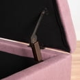 thumbnail image 4 of Meredith Noble House Chic Modern Fabric Storage Ottoman Bench, Light Lavender, 4 of 4