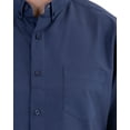 thumbnail image 4 of Visive Oxford Men's Dress Shirt - Short Sleeve Button Down - Comfortable Casual Fit - Available in Big and Tall Sizes - Solid Modern Colors - For All Occasions - Versatile for Office and Casual Wear, 4 of 7