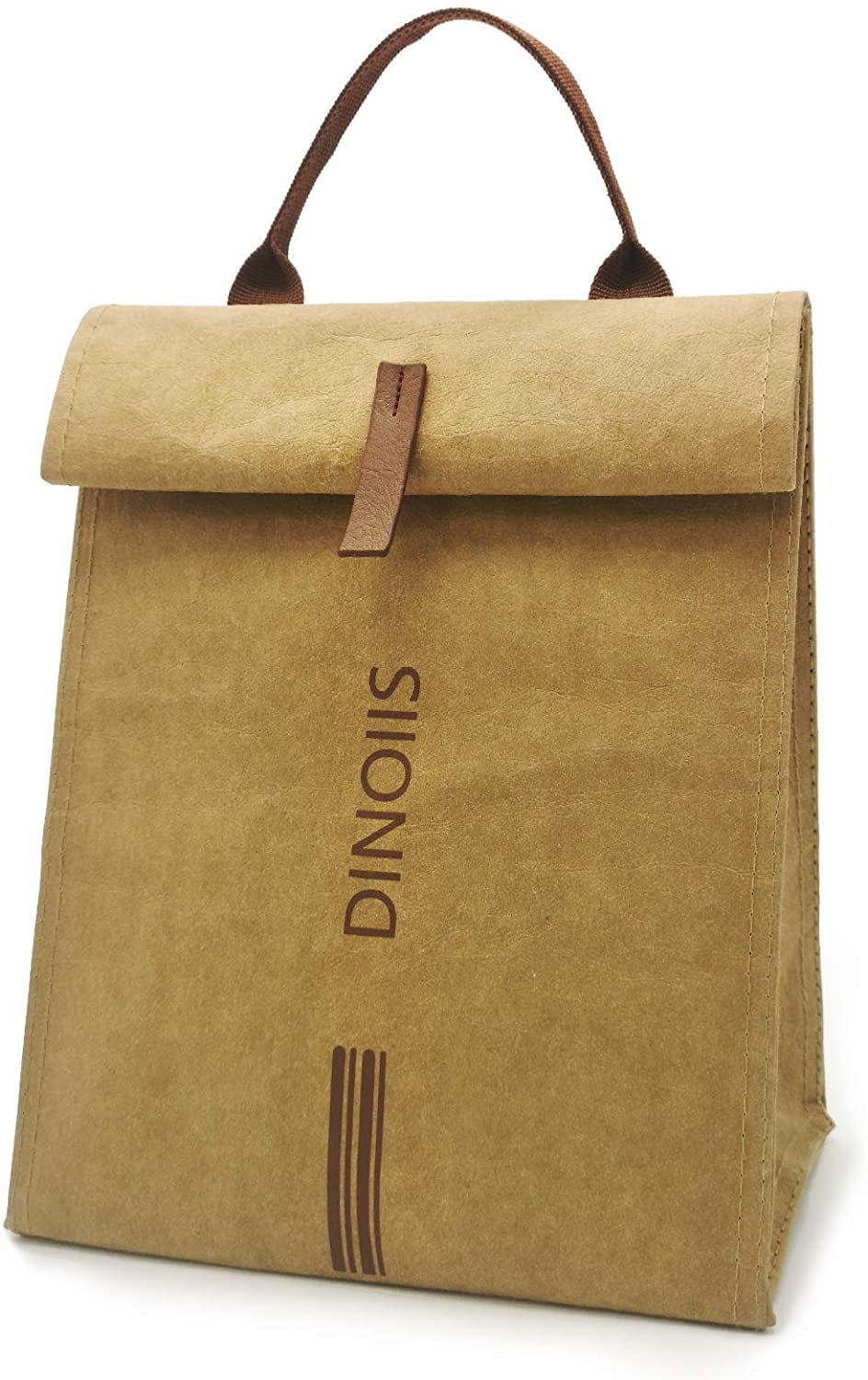 insulated waxed canvas lunch bolsa