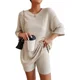 thumbnail image 1 of Conjunto Short Leggins Y Top 2 Pieza Mujer Casual Dama Salir, 1 of 3