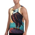 thumbnail image 2 of Cauagu Cartoon Iceberg Bald Eagle Print Men's Sleeveless Muscle Shirts,Tank Tops Quick Dry Workout Tank Top Gym Muscle Tee Fitness Bodybuilding T Shirt for Men-4X-Large, 2 of 7