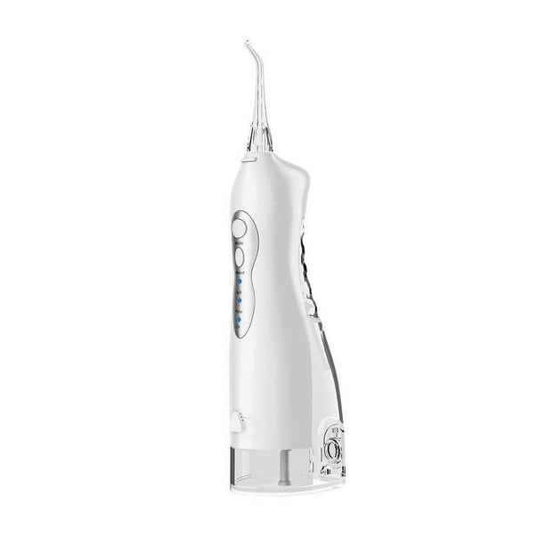 Soidarity Water Flosser 220ml Irrigador bucal portátil Limpiador de impermeable recargable con 5 puntas de chorro para el hogar y los cuidado de los oídos Blanco Soidarity CE003046-01