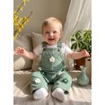 thumbnail image 5 of RUINIXCW Kids Girls Overalls, Sweet Embroidery Flower Corduroy Buckle Closure Pants, 5 of 7