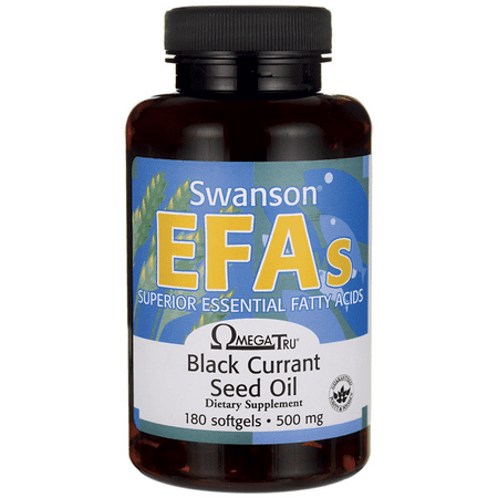 Swanson Black Currant Seed Oil Gla Omegatru 500 Mg 180 Sgels