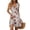 Mint Green, variant on WTOBBY Women's Summer Casual V-Neck Sleeveless Floral Print Pleated Hem Dress with Lightweight Chiffon Fabric for Beach Vacation and Outdoor Activities ,BeigeL