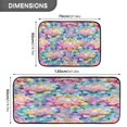 thumbnail image 3 of 2-Piece Kitchen Mat Set Non Slip Washable Floor Mats Decorative Rugs for Kitchen Sink Laundry Colorful Lotus Pattern, 3 of 7