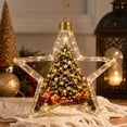 thumbnail image 3 of Glowing Christmas Story Star Shaped Decor,Light-Up Mini Holiday Scene Ornament with Warm LED Light,Festive Keepsake Hanging Pendant for Christmas Tree,Home And Party Decoration(Christmas Tree), 3 of 6